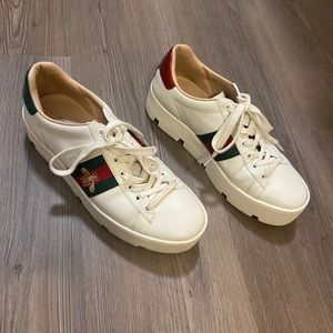 Gucci new ace platform sneaker